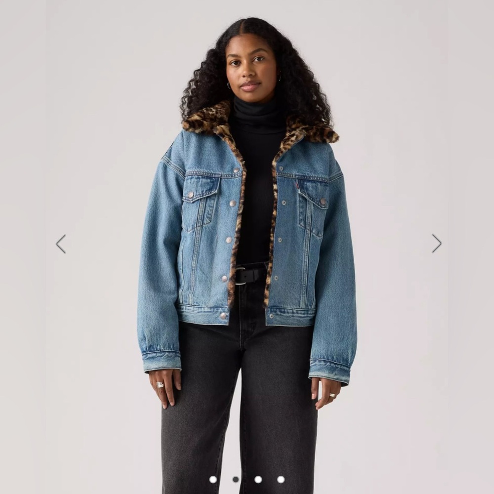 Levi's 90s Fur Trucker Jacket - Picture 5 of 7